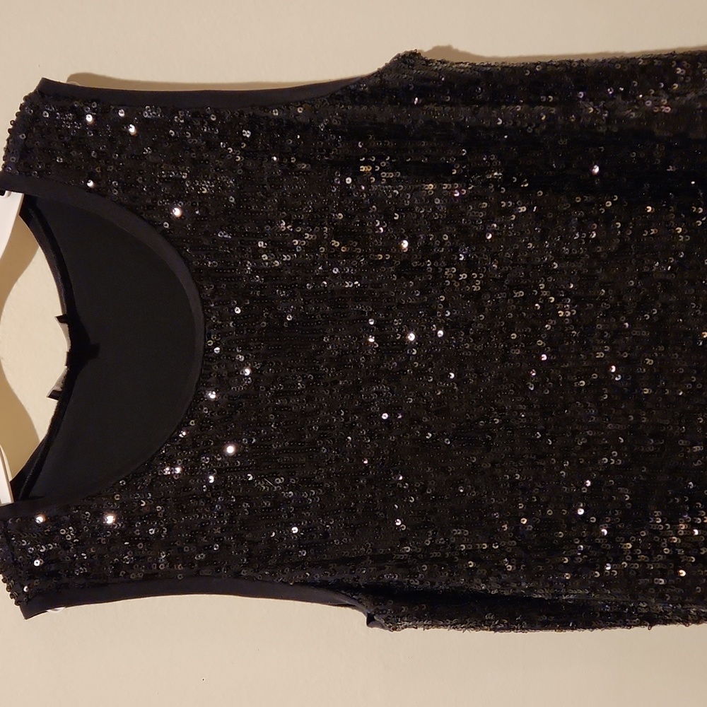 Generation Love Black Sequin Sleeveless Tank Top - Picture 3 of 10